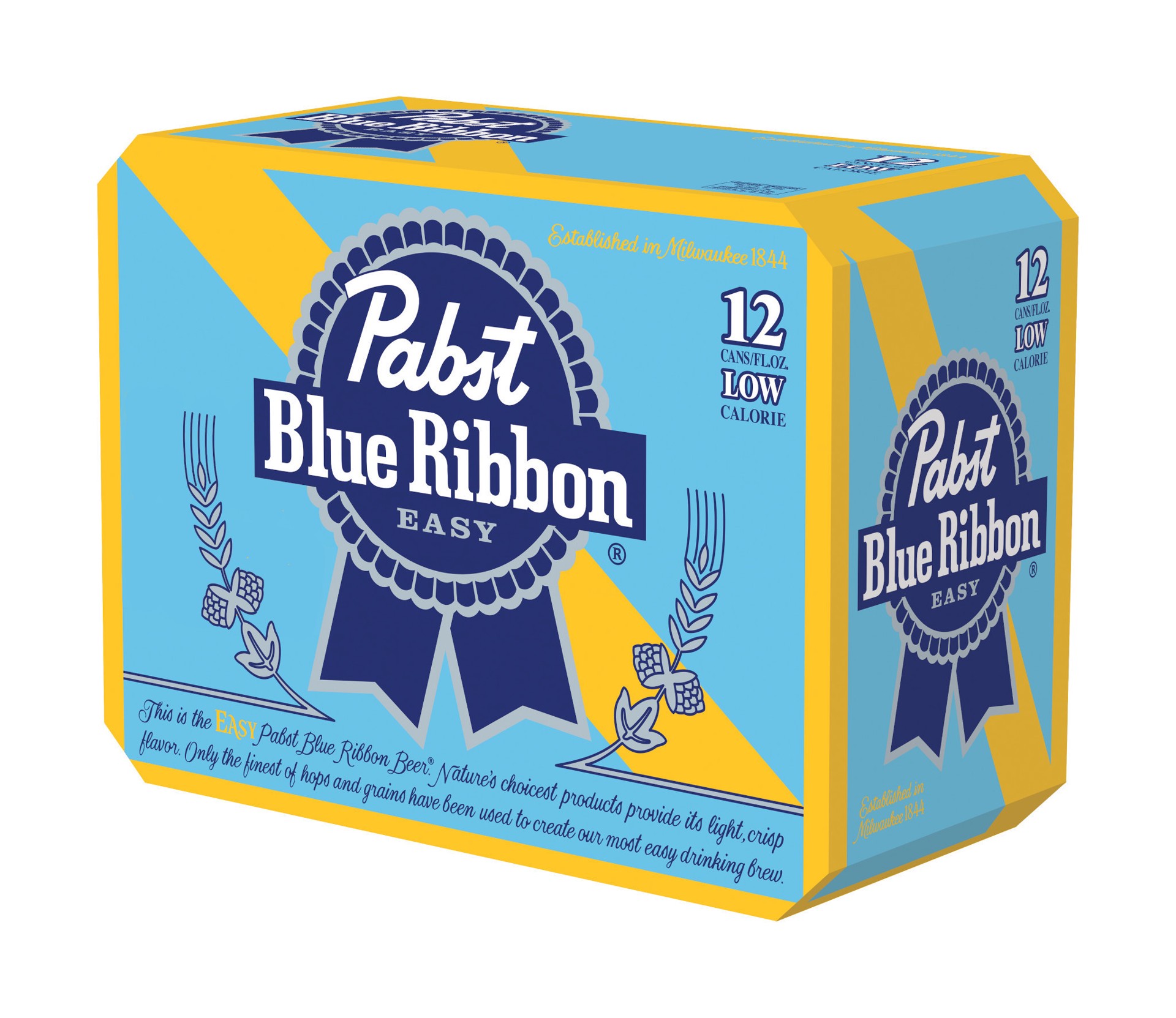 slide 1 of 8, Pabst Blue Ribbon Easy Lager, 12 Pack, 12 oz Cans, 12 ct; 12 oz