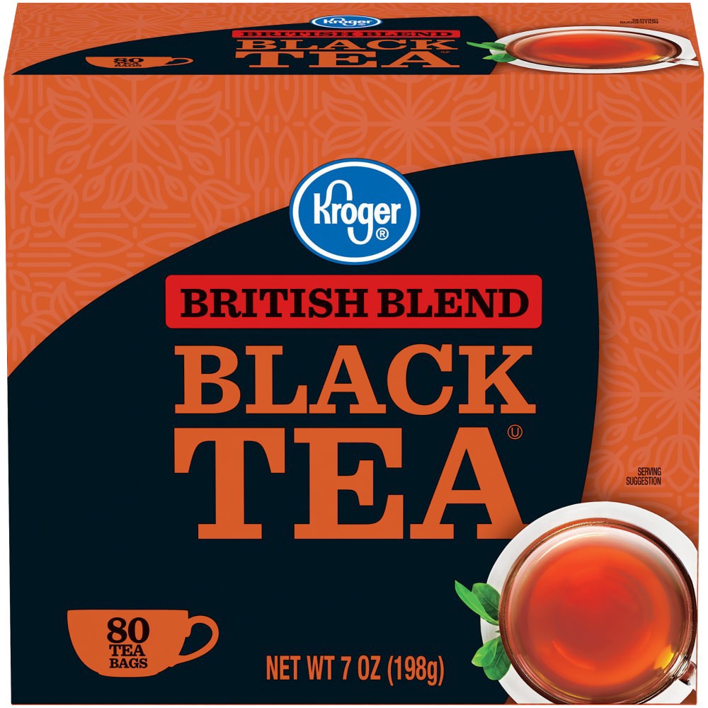 slide 1 of 3, Kroger British Blend Black Tea- 80 ct, 80 ct