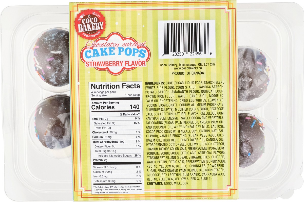 slide 7 of 12, Cake Pop Strawberry 4/1.35 Oz, 5 oz