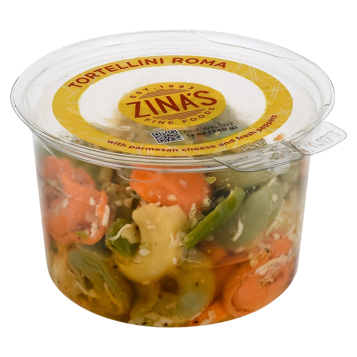 slide 2 of 9, Zina's Tortellini Romano Cheese Salad 12 oz, 12 oz