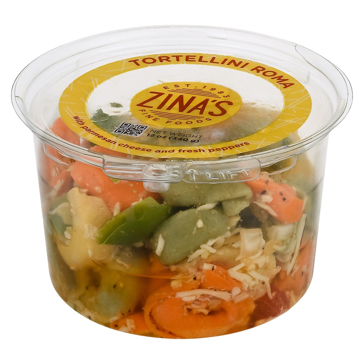 slide 3 of 9, Zina's Tortellini Romano Cheese Salad 12 oz, 12 oz