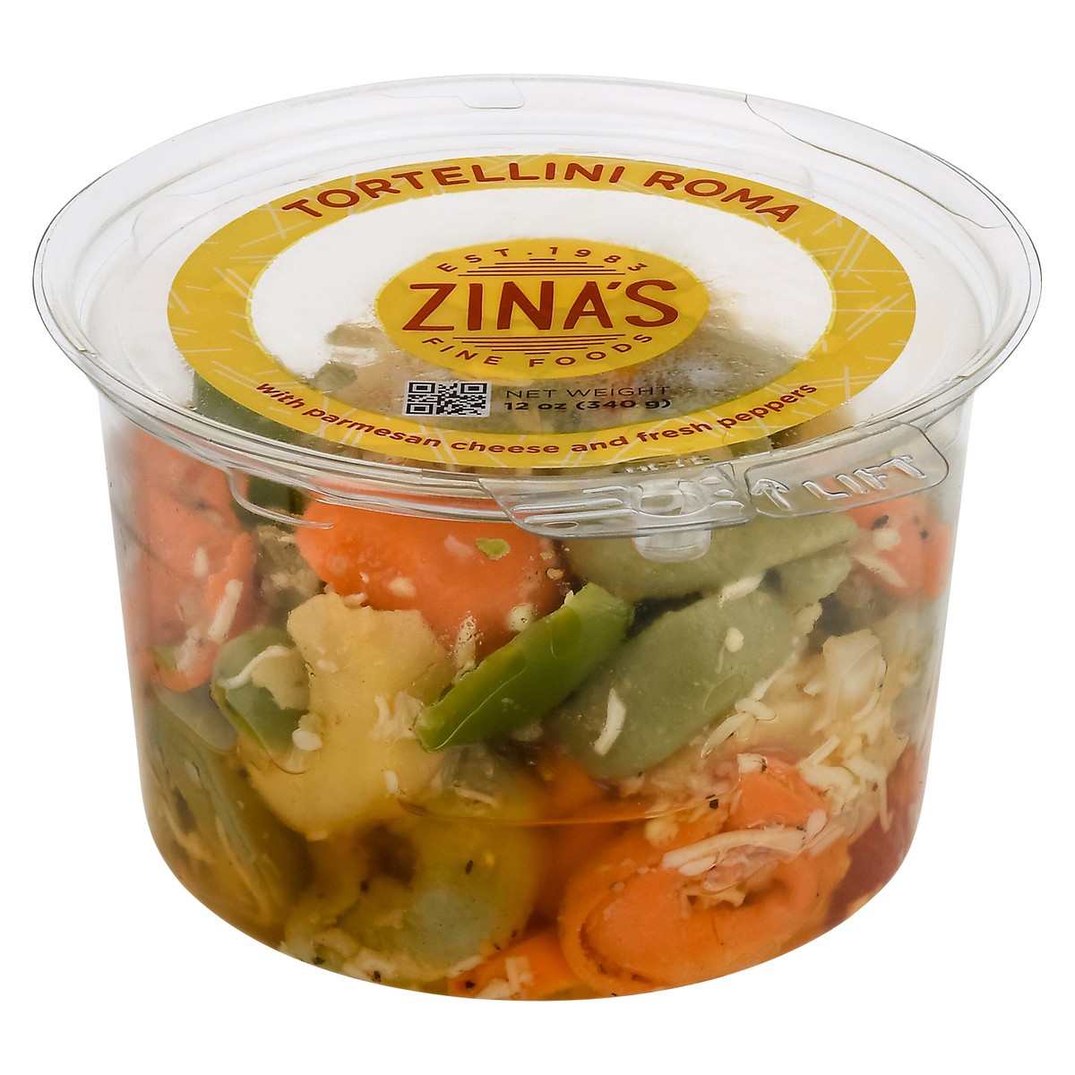 slide 1 of 9, Zina's Tortellini Romano Cheese Salad 12 oz, 12 oz