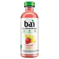 Bai Flavored Water, São Paulo Strawberry Lemonade, Antioxidant Infused Beverage, 18 Fluid Ounce Bottle