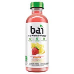 Bai Flavored Water, São Paulo Strawberry Lemonade, Antioxidant Infused Beverage, 18 Fluid Ounce Bottle
