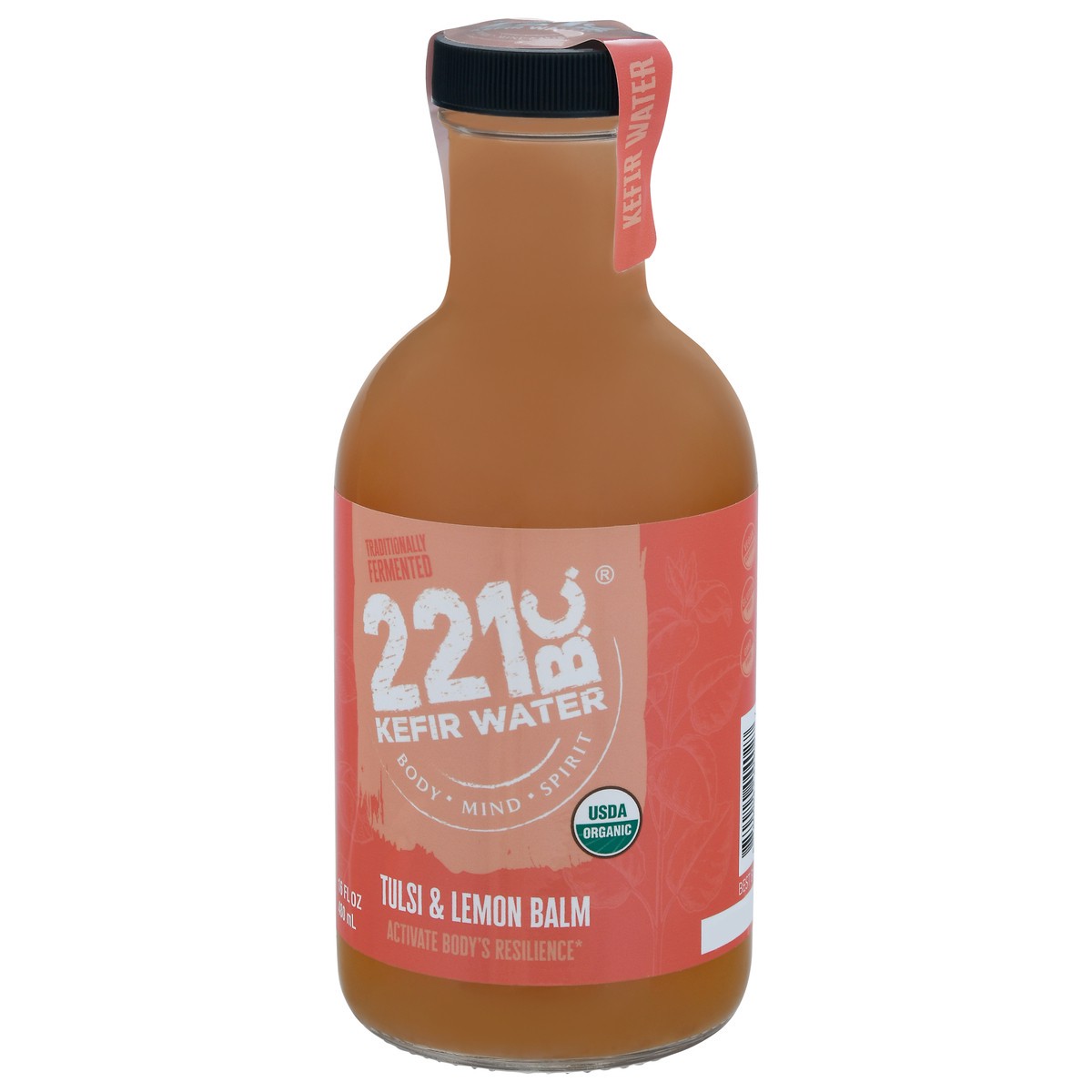 slide 9 of 13, 221 B.C. Water Kefir Tulsi Lemon Organic - 16 fl oz, 16 fl oz