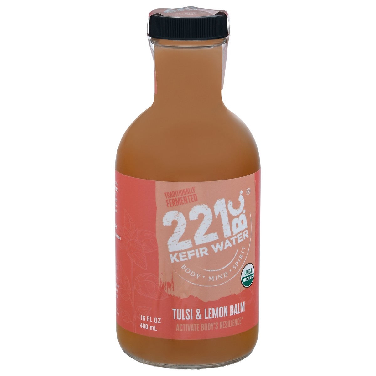 slide 12 of 13, 221 B.C. Water Kefir Tulsi Lemon Organic - 16 fl oz, 16 fl oz