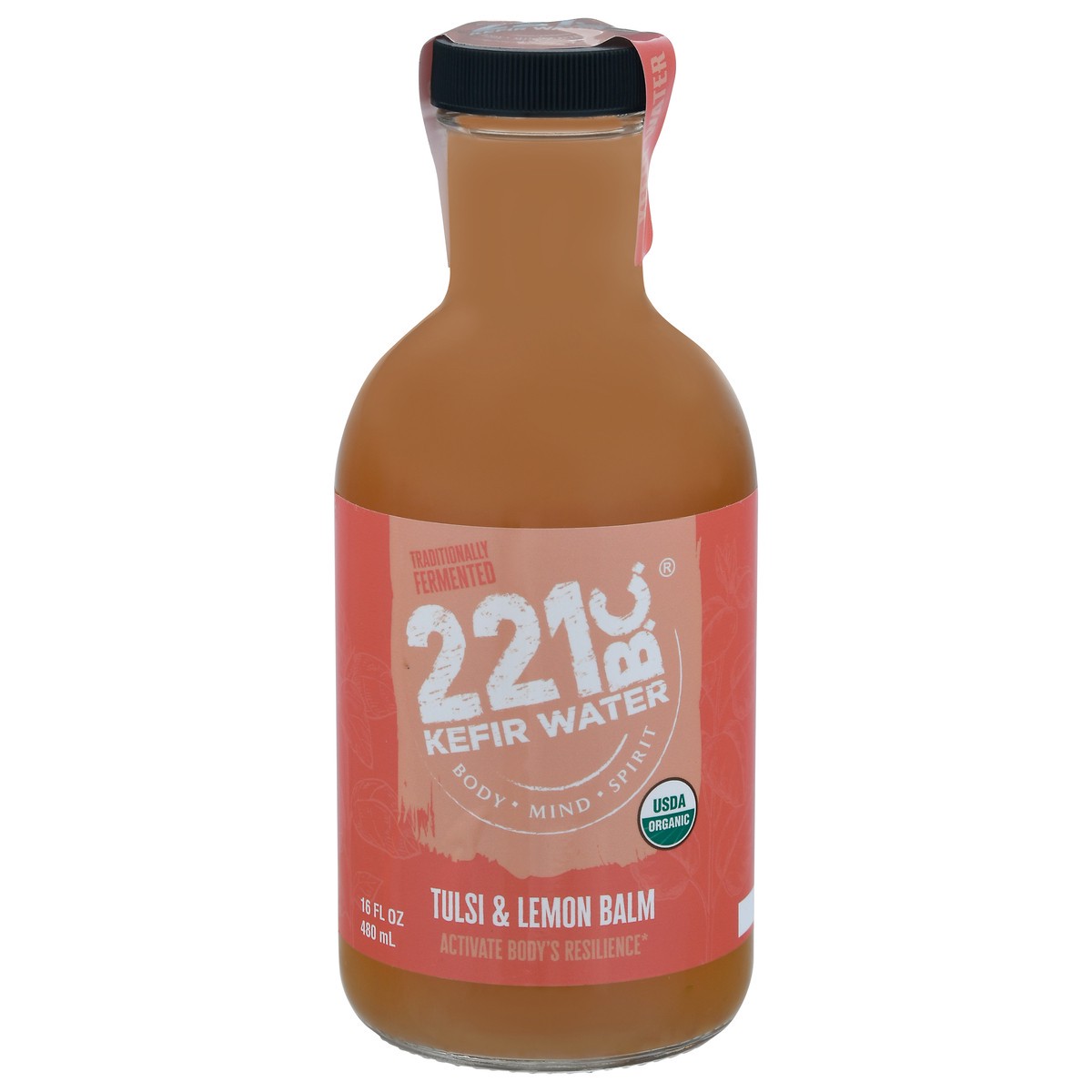 slide 2 of 13, 221 B.C. Water Kefir Tulsi Lemon Organic - 16 fl oz, 16 fl oz