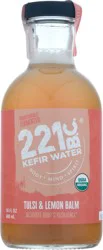 221 B.C. Water Kefir Tulsi Lemon Organic - 16 fl oz