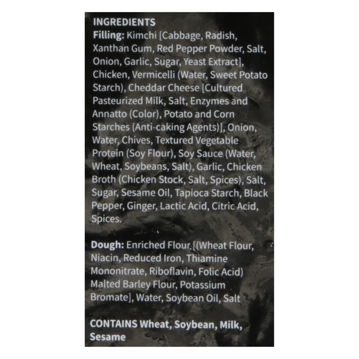 slide 5 of 13, O'Food Kimchi Chicken Cheese Potstickers 24 oz, 24 oz