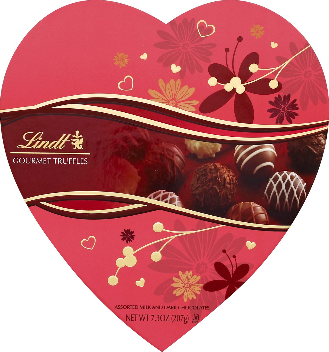 slide 3 of 3, Lindt Valentine's Gourmet Assorted Milk And Dark Chocolates, 7.3 oz