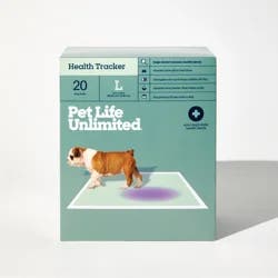 Pet Life Unlimited Dog Pads, Health Tracker, 20 ct