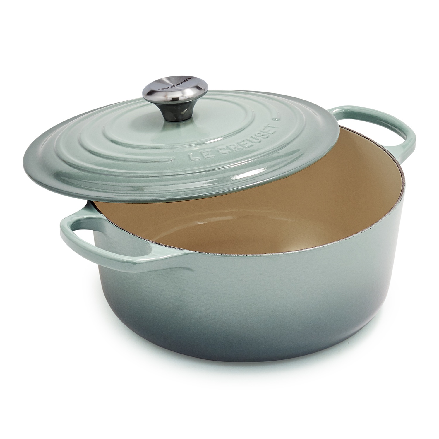 slide 1 of 1, Le Creuset Signature Round Dutch Oven, Artichoke, 5.5 qt