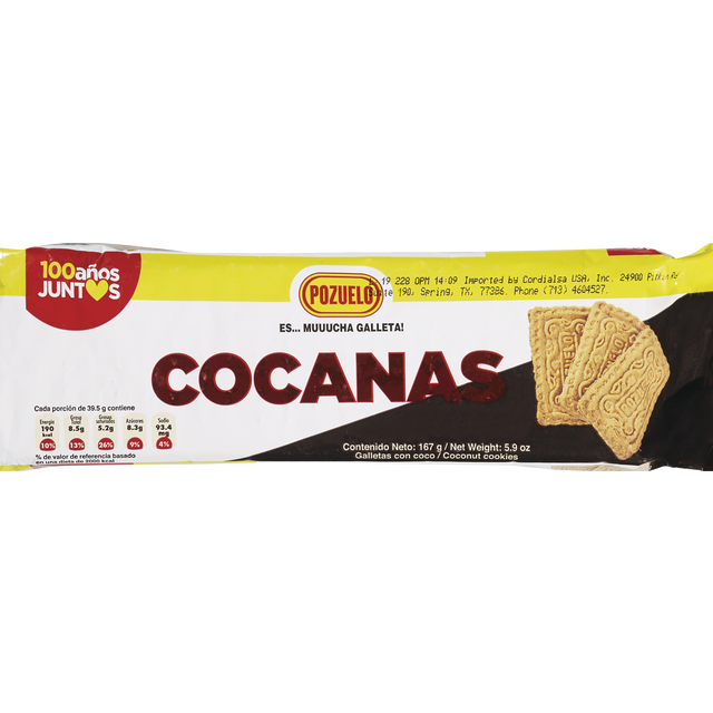 slide 1 of 1, Pozuelo Cocanas Galletas Con Coco (Coconut Cookies), 5.9 oz