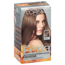L'Oréal Fería Medium Brown 50 Permanent Haircolour Gel 1 ea