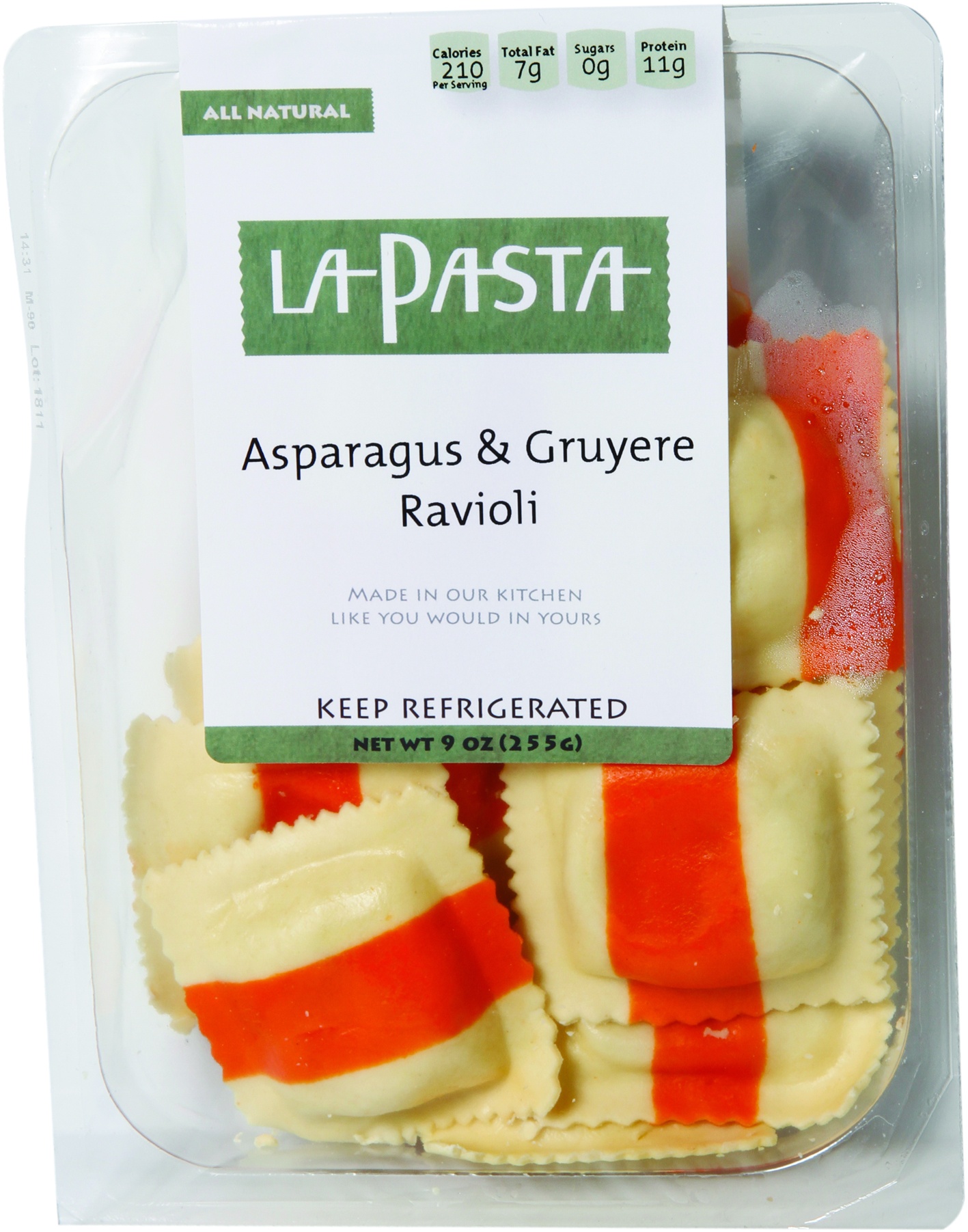 slide 1 of 1, La Pasta Aspargs Gruyere Ravioli, 9 oz