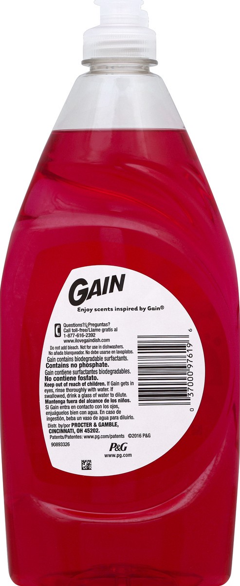 slide 2 of 8, Gain Dishwashing Liquid 21.6 oz, 21.6 oz