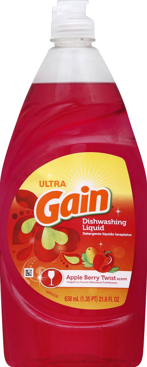 slide 1 of 8, Gain Dishwashing Liquid 21.6 oz, 21.6 oz