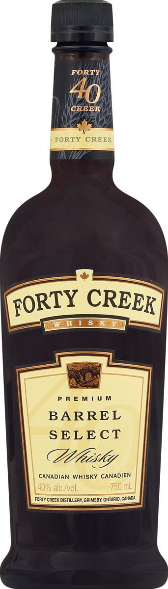 slide 3 of 3, Forty Creek Barrel Select Canadian Whisky, 750ml, 0.75 liter