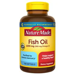 Nature Made Fish Oil 1200 mg Softgels, 100 Count