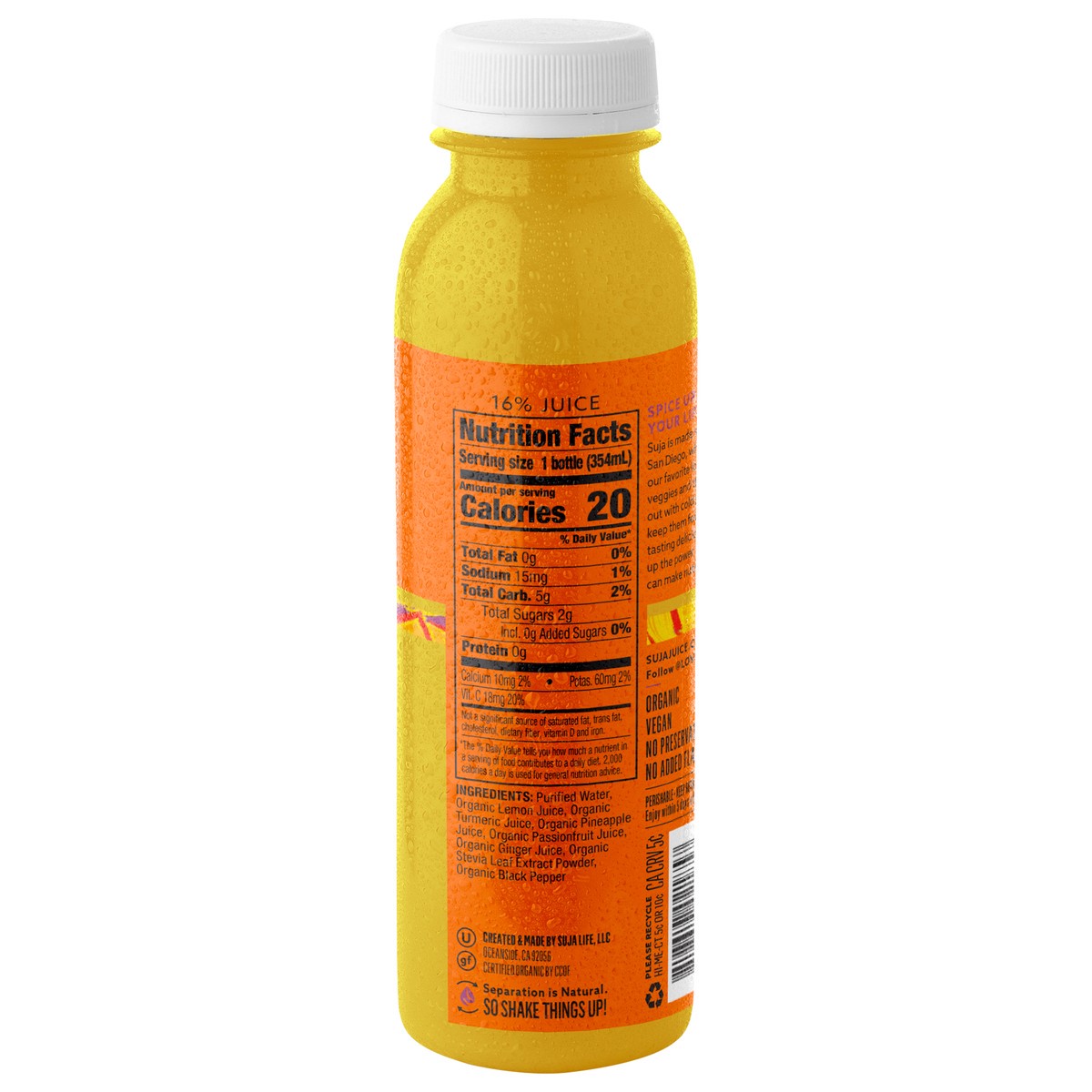 slide 4 of 13, Suja SJ - Turmeric Love 12oz/6pk, 12 fl oz