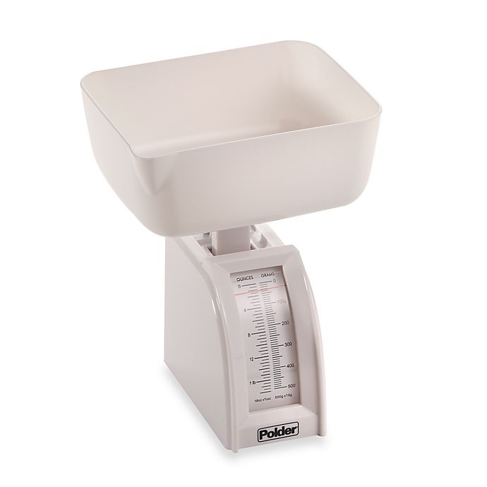 slide 1 of 1, Polder Diet Utility Food Scale - White, 1 ct