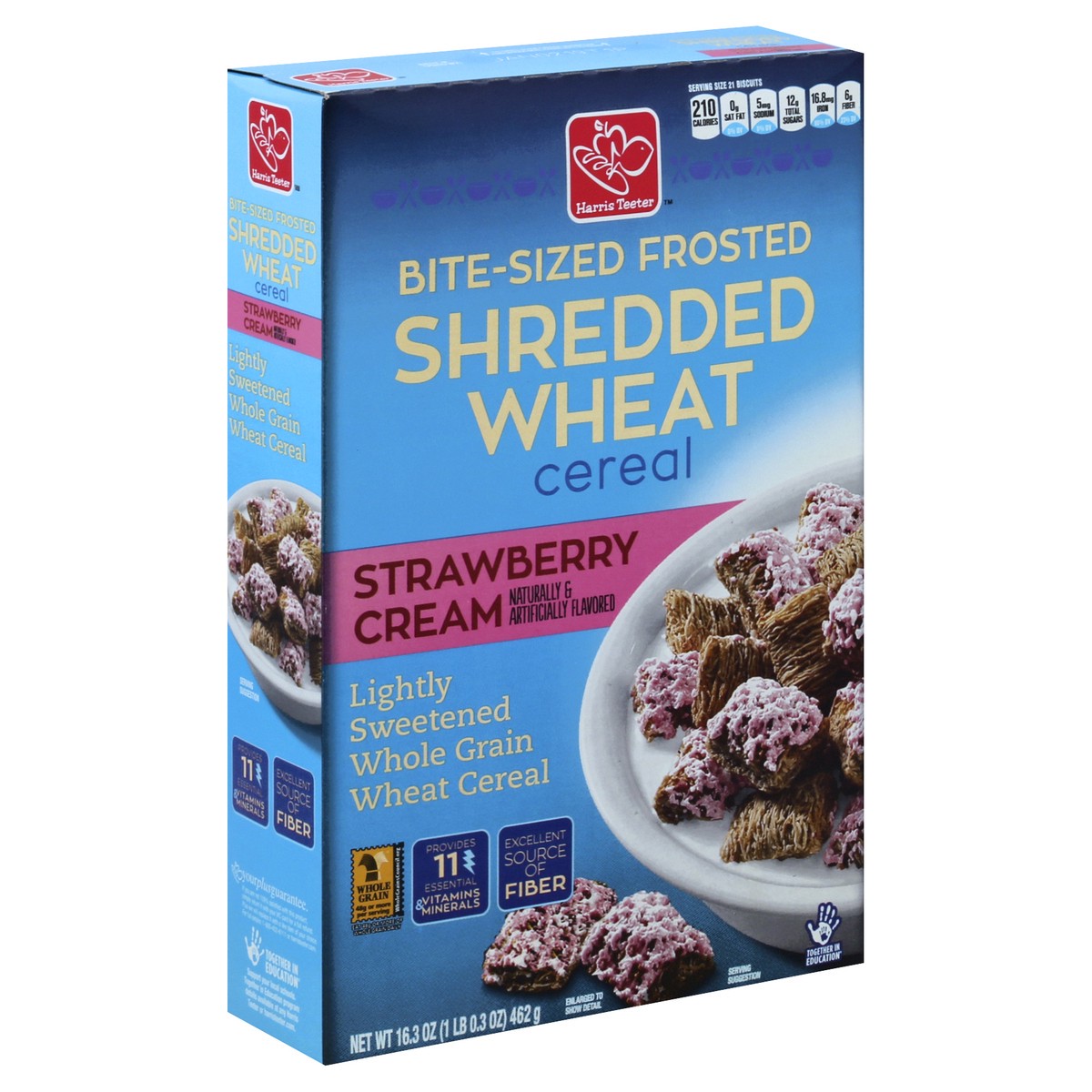 slide 5 of 7, Harris Teeter Frosted Strawbry Shred Wht, 16.3 oz