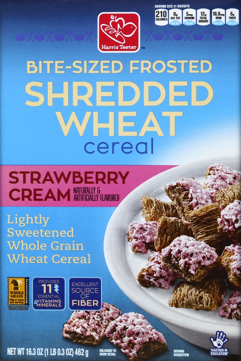 slide 3 of 7, Harris Teeter Frosted Strawbry Shred Wht, 16.3 oz