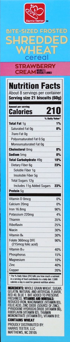 slide 7 of 7, Harris Teeter Frosted Strawbry Shred Wht, 16.3 oz