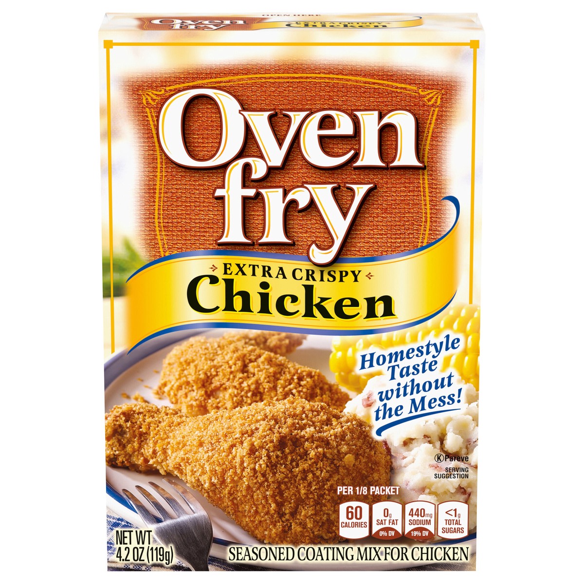 slide 1 of 5, Oven Fry Extra Crispy Seasoned Coating Mix for Chicken- 4.2 oz, 4.2 oz