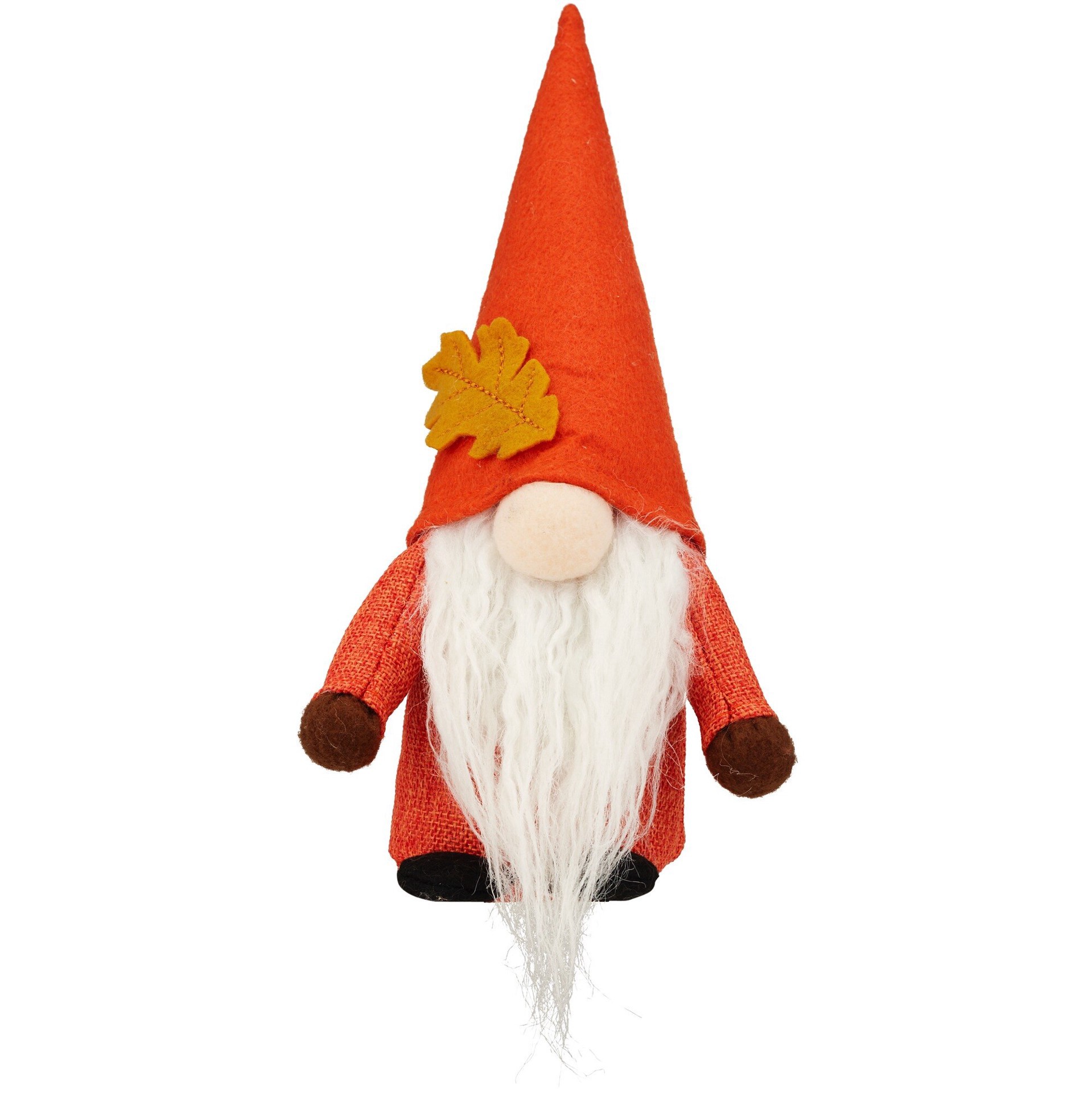 slide 1 of 1, Fall Fest Fabric Gnome, Orange, 1 ct