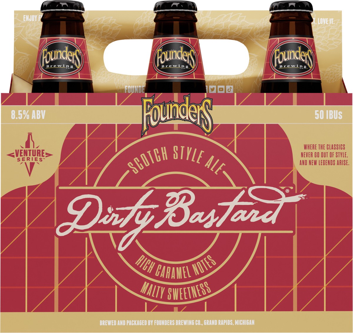 slide 9 of 11, Founders Brewing Co. Dirty Bastard Scotch Ale beer 6pk bottle, 6 ct; 12 oz
