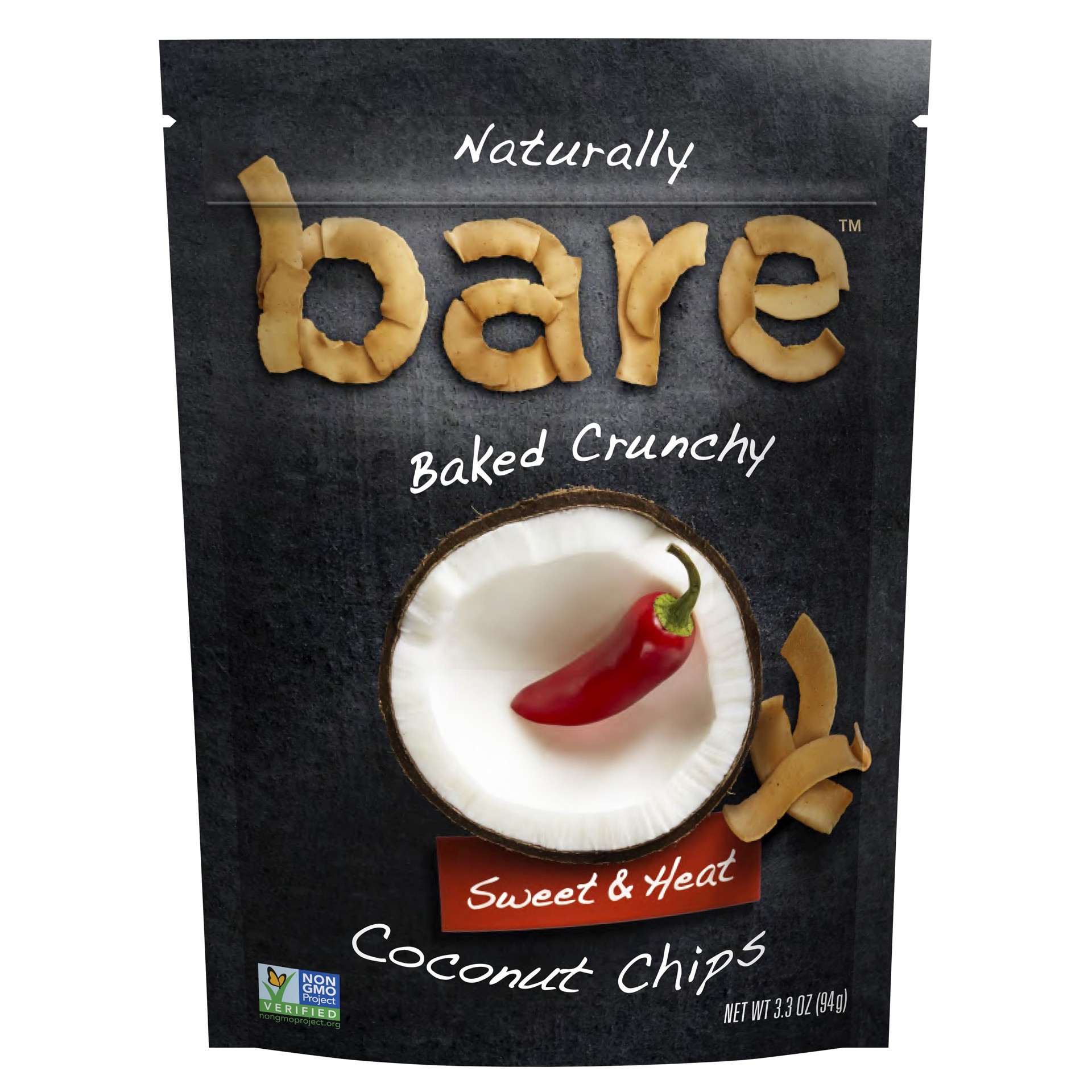 slide 1 of 1, Bare Coconut Chips, 3.3 oz