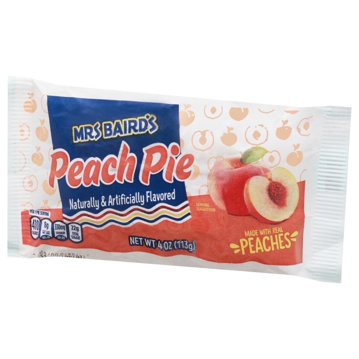 slide 11 of 14, Mrs. Baird's Single Serve Peach Pie, 4 oz, 1 ct