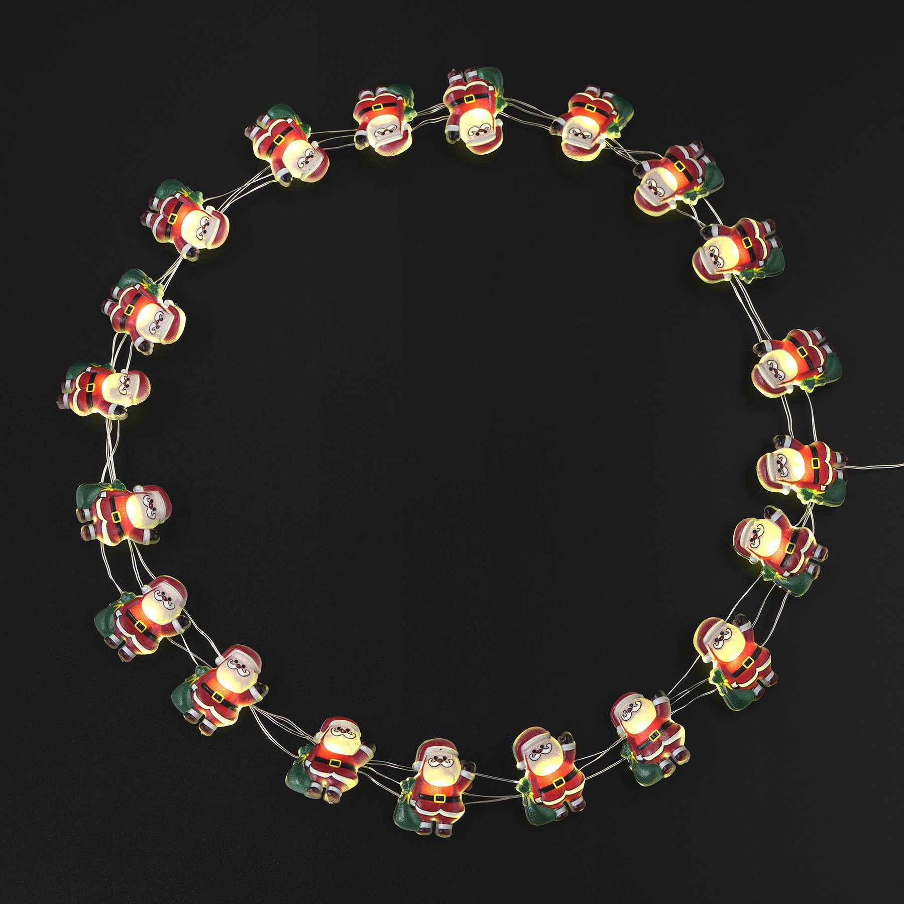 slide 2 of 2, 6ft. Waving Santa Led Icon String Lights By Ashland, 6.2 ft