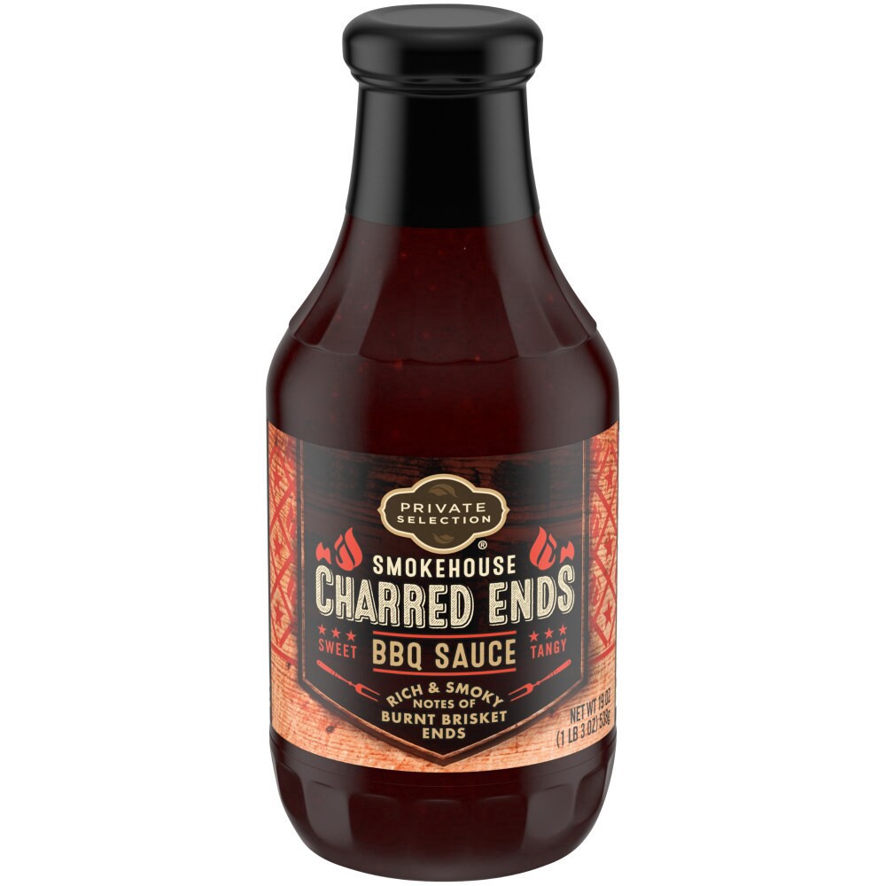 slide 3 of 3, Private Selection Smokehouse Charred Ends Bbq Sauce, 19 oz