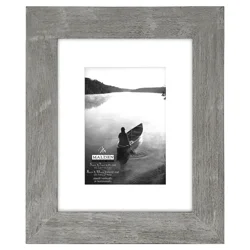 Malden Distressed Manhattan Matted 5" x 7" Gray Picture Frame
