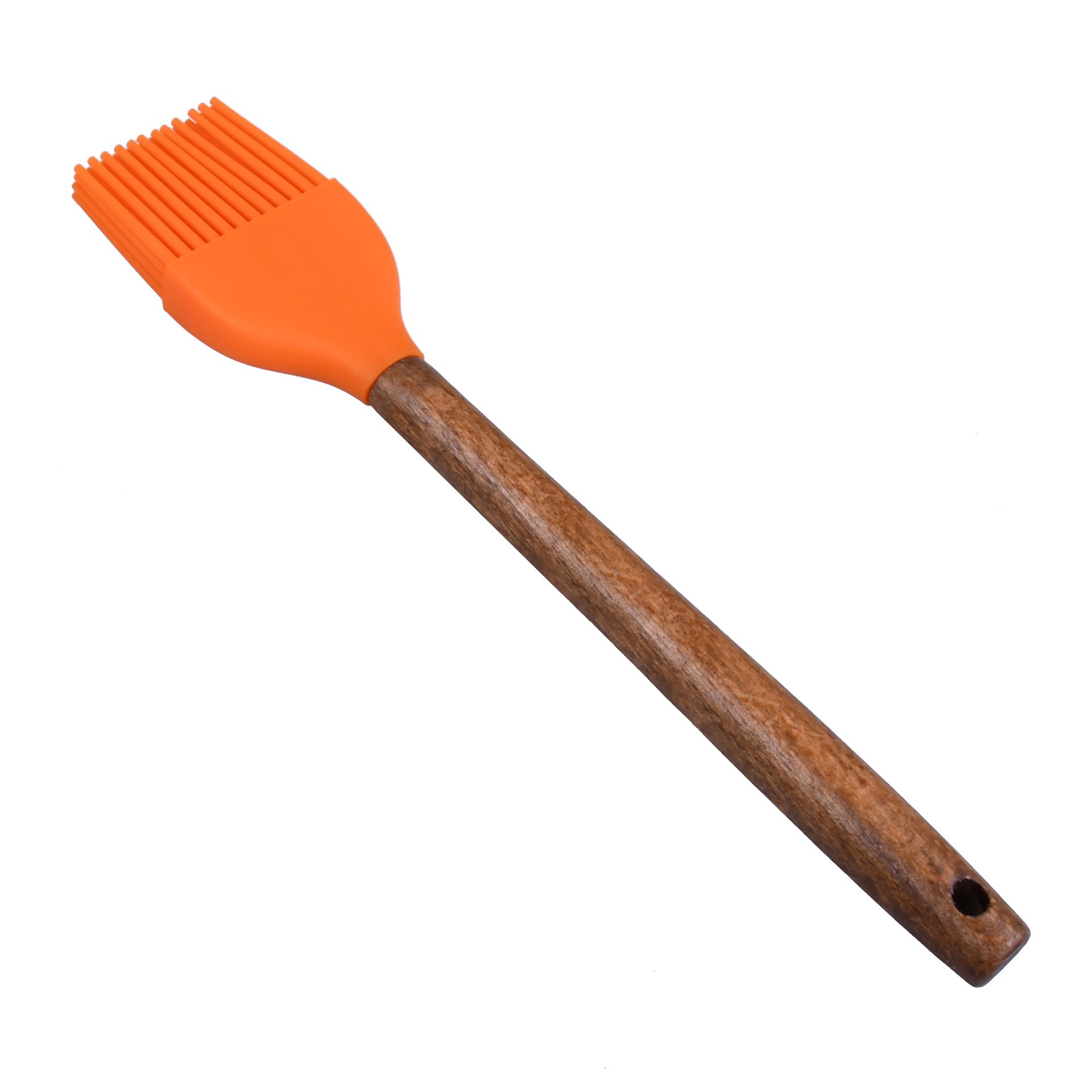 slide 2 of 3, Mini Orange Pastry Brush By Makery, 8 in