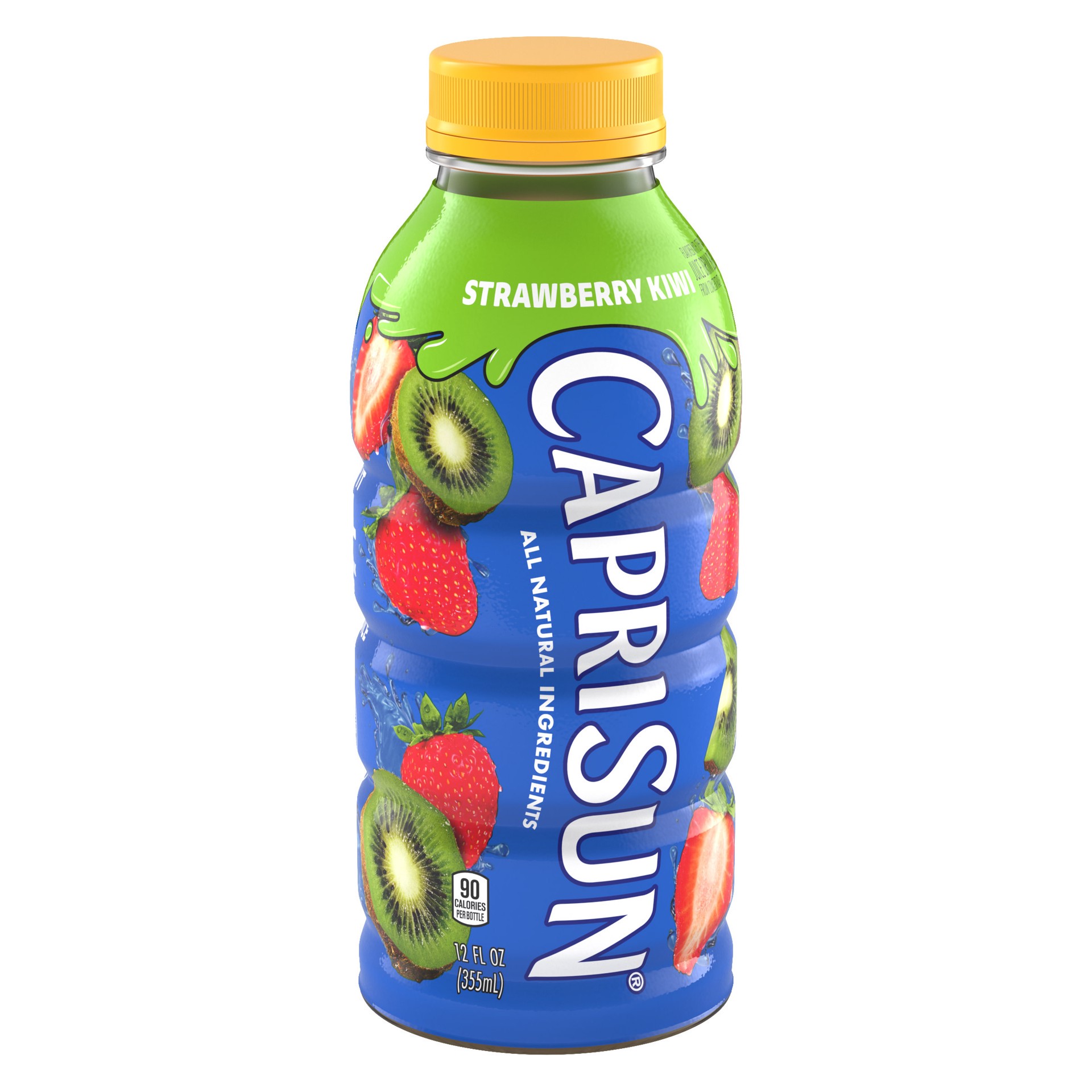 slide 2 of 5, Capri Sun Strawberry Kiwi Flavored Juice Drink Blend, 12 fl oz Bottle, 12 fl oz