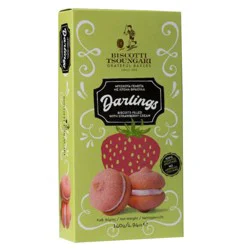 Tsoungari Darlings Strawberry Cream Filled Biscotti Cookies