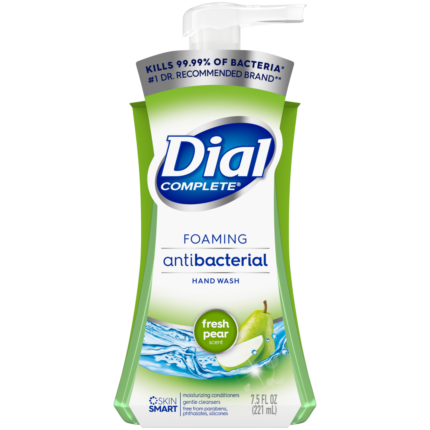 slide 1 of 5, Dial Foaming Antibacterial Defense Fresh Pear Scent Hand Wash + Aloe 7.5 fl oz, 7.5 fl oz
