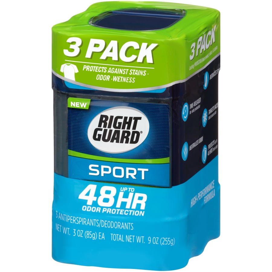 slide 3 of 6, Right Guard Sport Fresh Antiperspirant & Deodorant Gel - 3oz/3pk, 3 ct; 3 oz