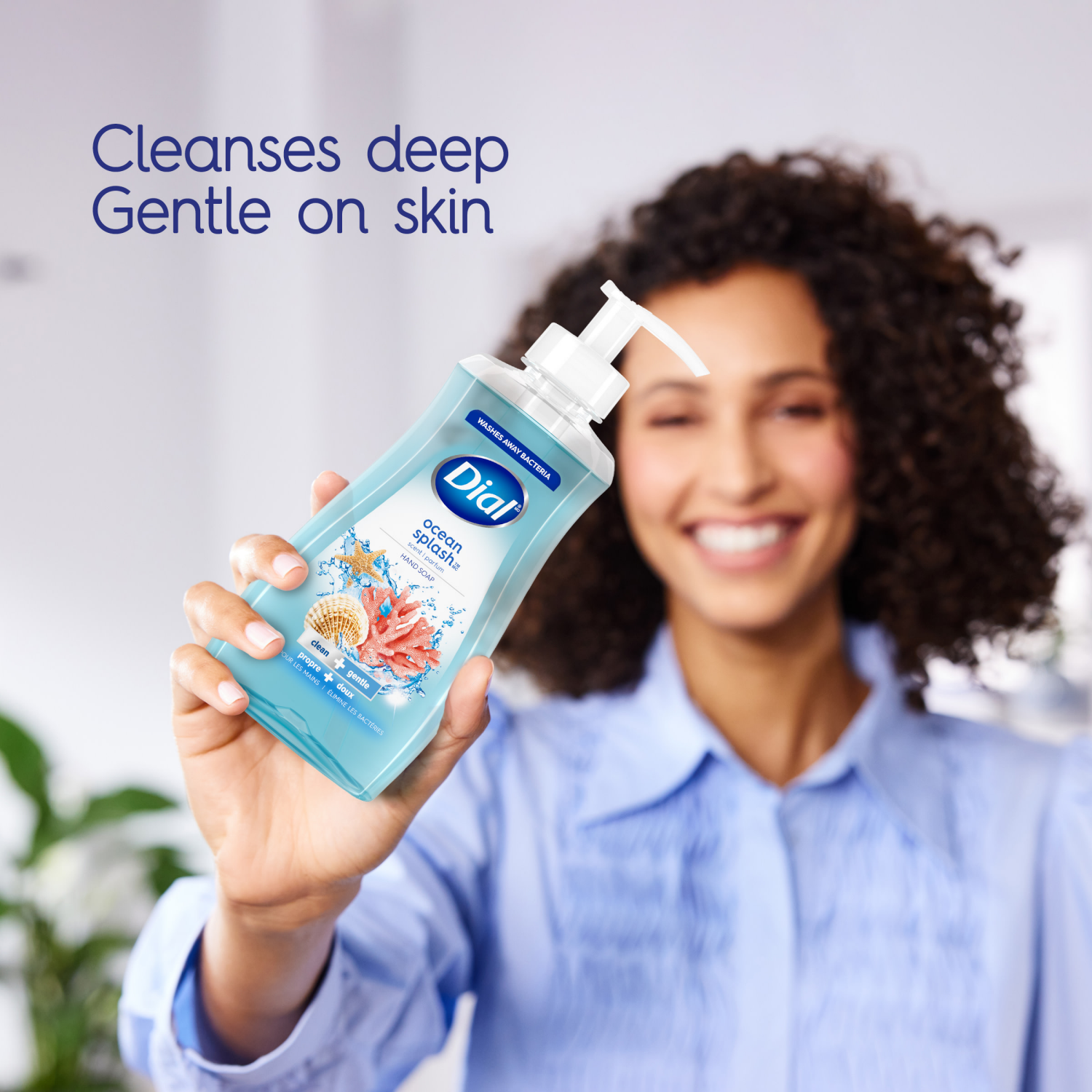 slide 2 of 5, Dial Clean + Gentle Cherry Blossom Hand Soap 7.5 fl oz, 7.5 fl oz