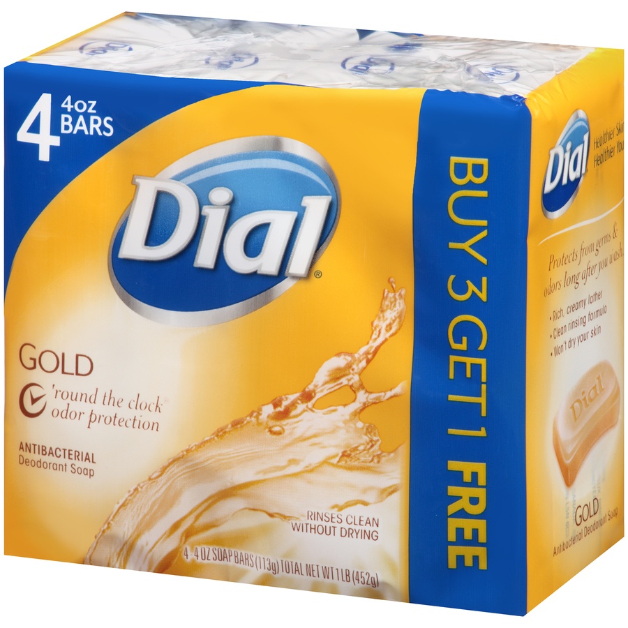 slide 3 of 7, Dial Gold Bar Soap, 4 ct; 4 oz