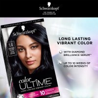 slide 8 of 17, Schwarzkopf Color Ultime Permanent Hair Color Cream, 1.4 Sapphire Black, 1 ct