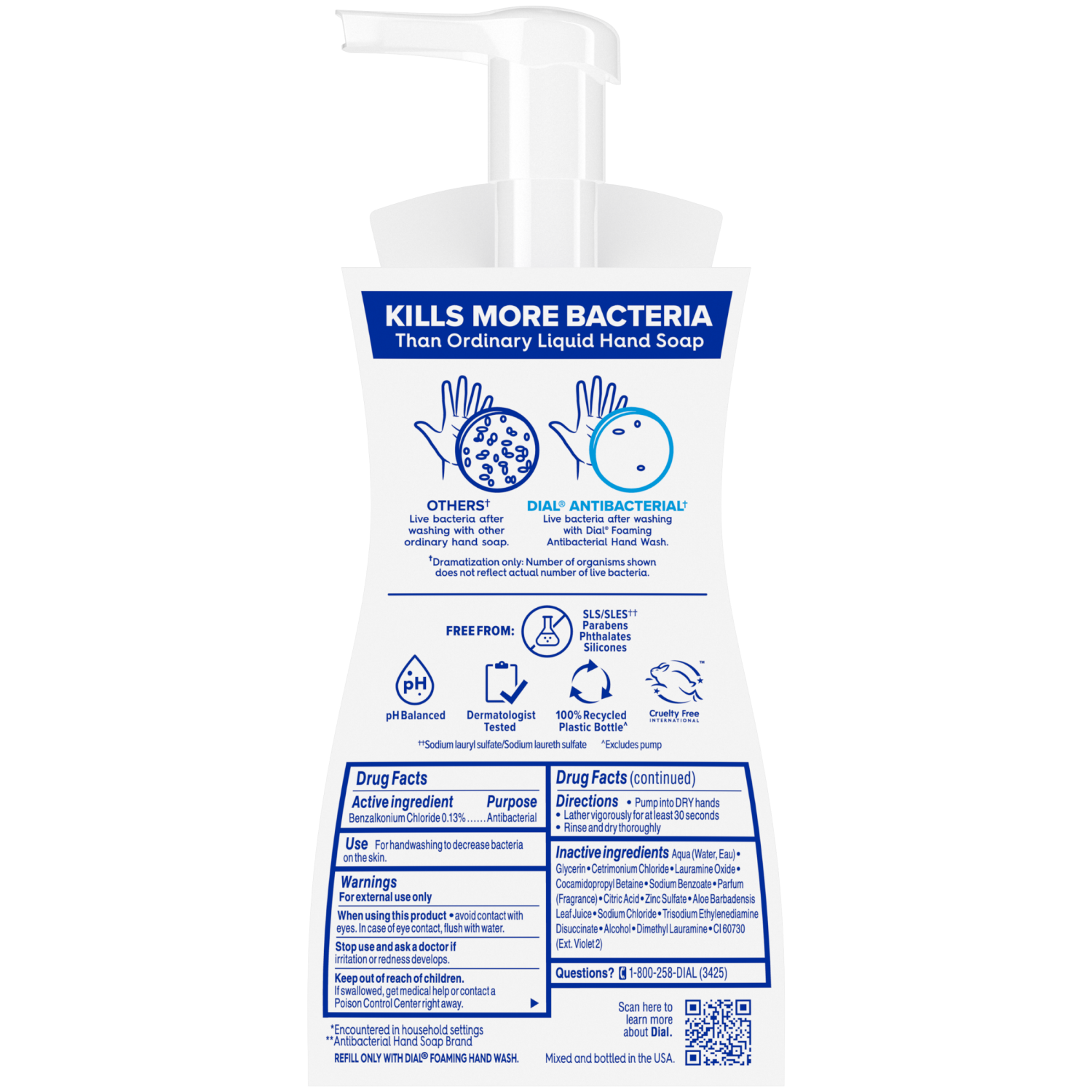 slide 2 of 6, Dial Antibacterial Foaming Hand Wash, Fresh Lavender Scent, 7.5 fl oz, 7.5 fl oz