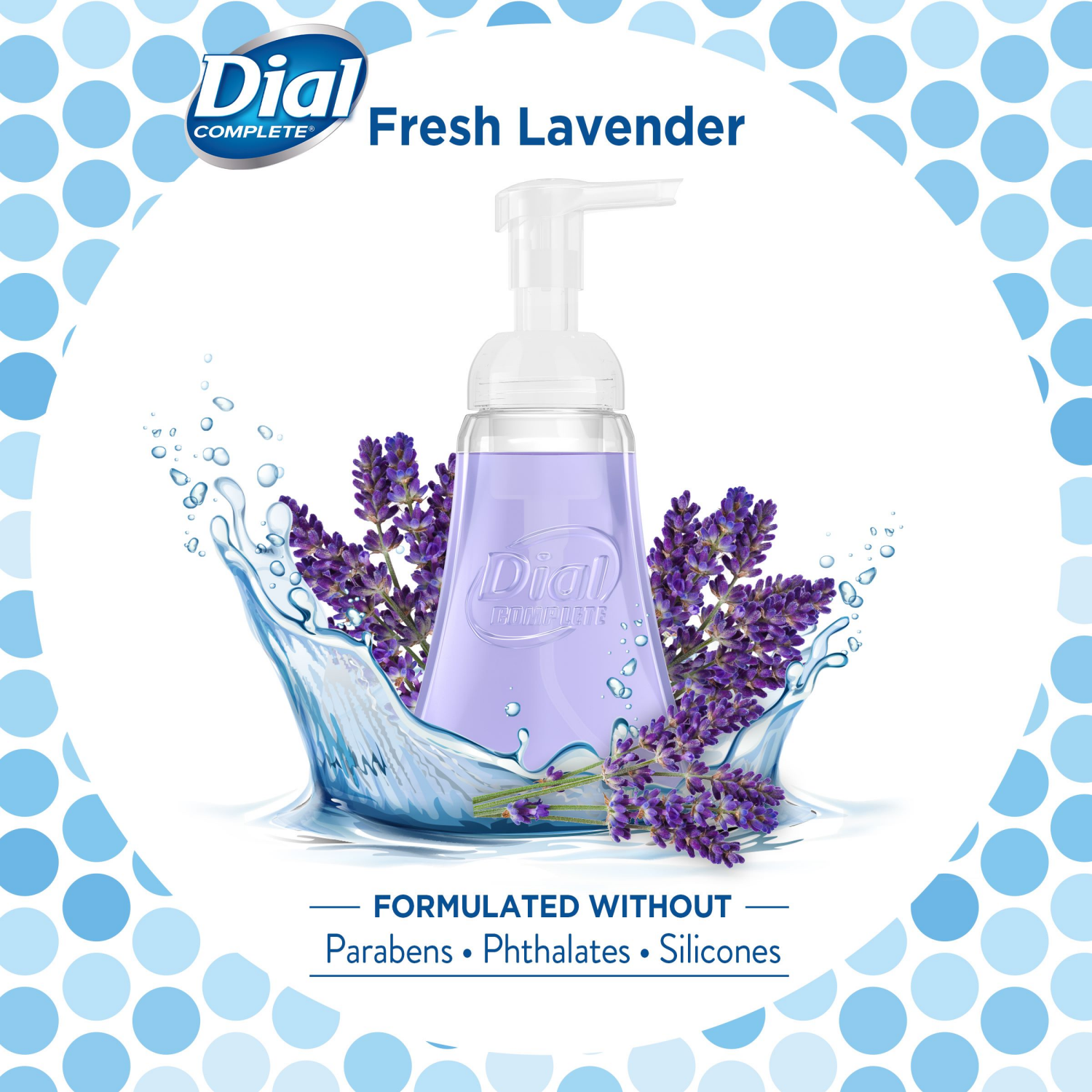 slide 4 of 6, Dial Antibacterial Foaming Hand Wash, Fresh Lavender Scent, 7.5 fl oz, 7.5 fl oz
