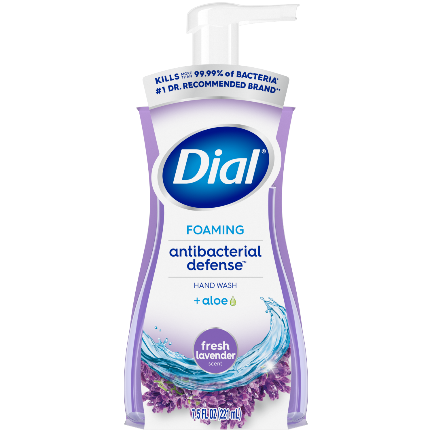 slide 1 of 6, Dial Antibacterial Foaming Hand Wash, Fresh Lavender Scent, 7.5 fl oz, 7.5 fl oz