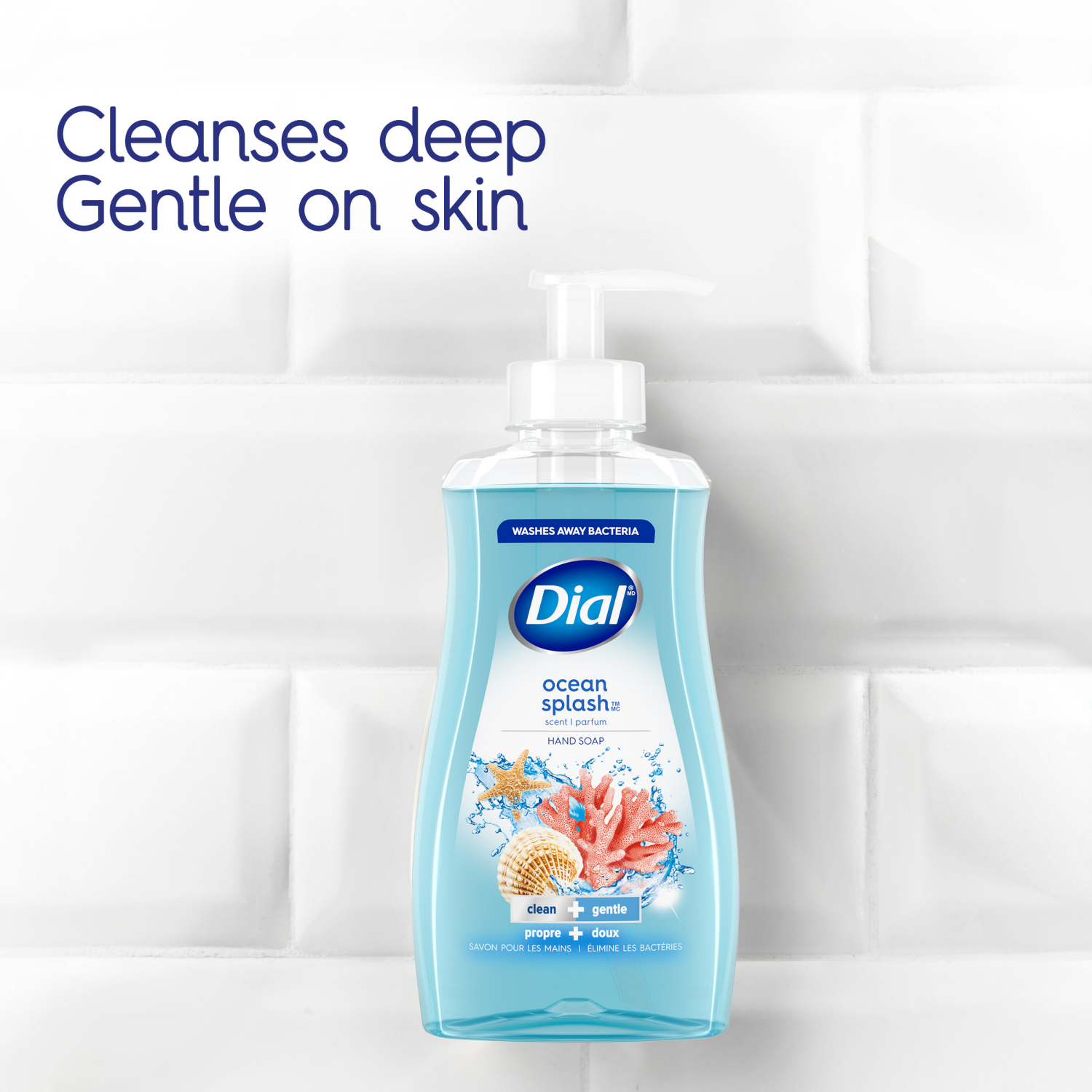 slide 3 of 5, Dial Liquid Hand Soap, Ocean Splash, 7.5 fl oz, 7.5 oz