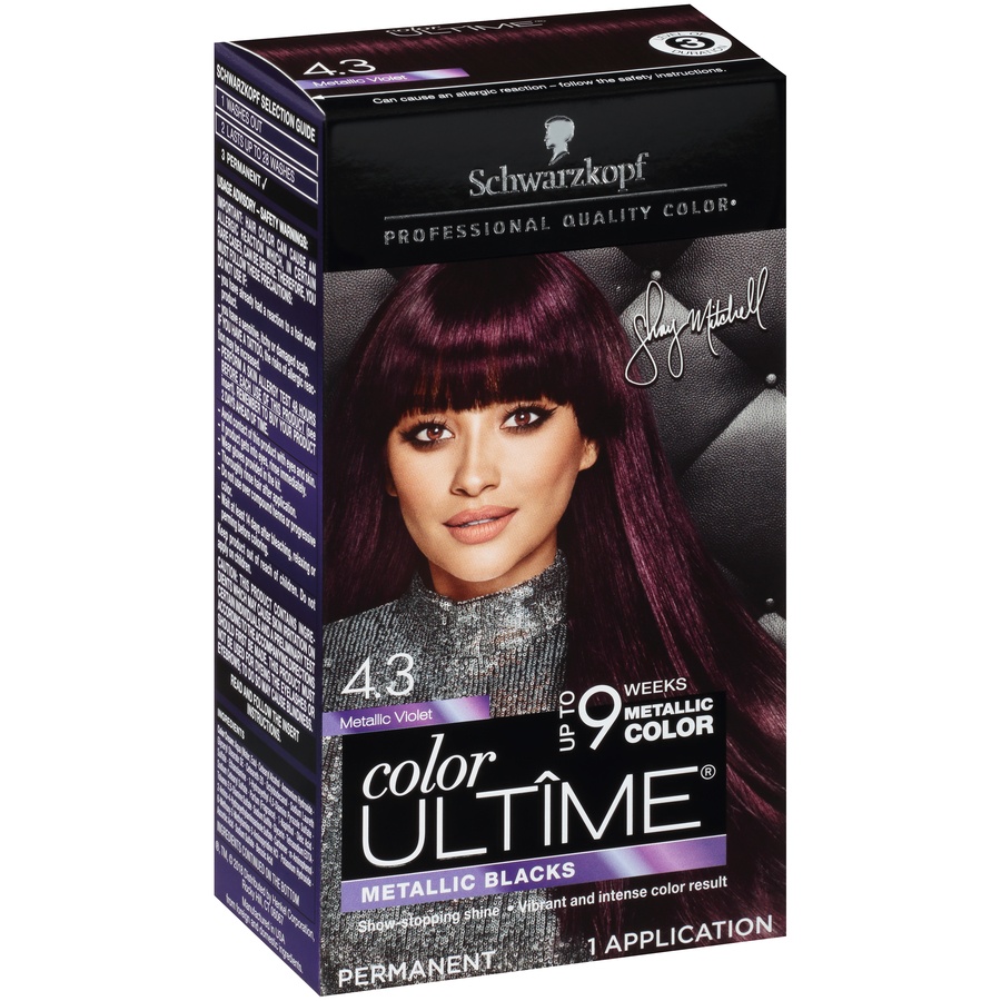 slide 6 of 7, Schwarzkopf Color Ultime Metallic Violet 4.3 Hair Color, 1 ct