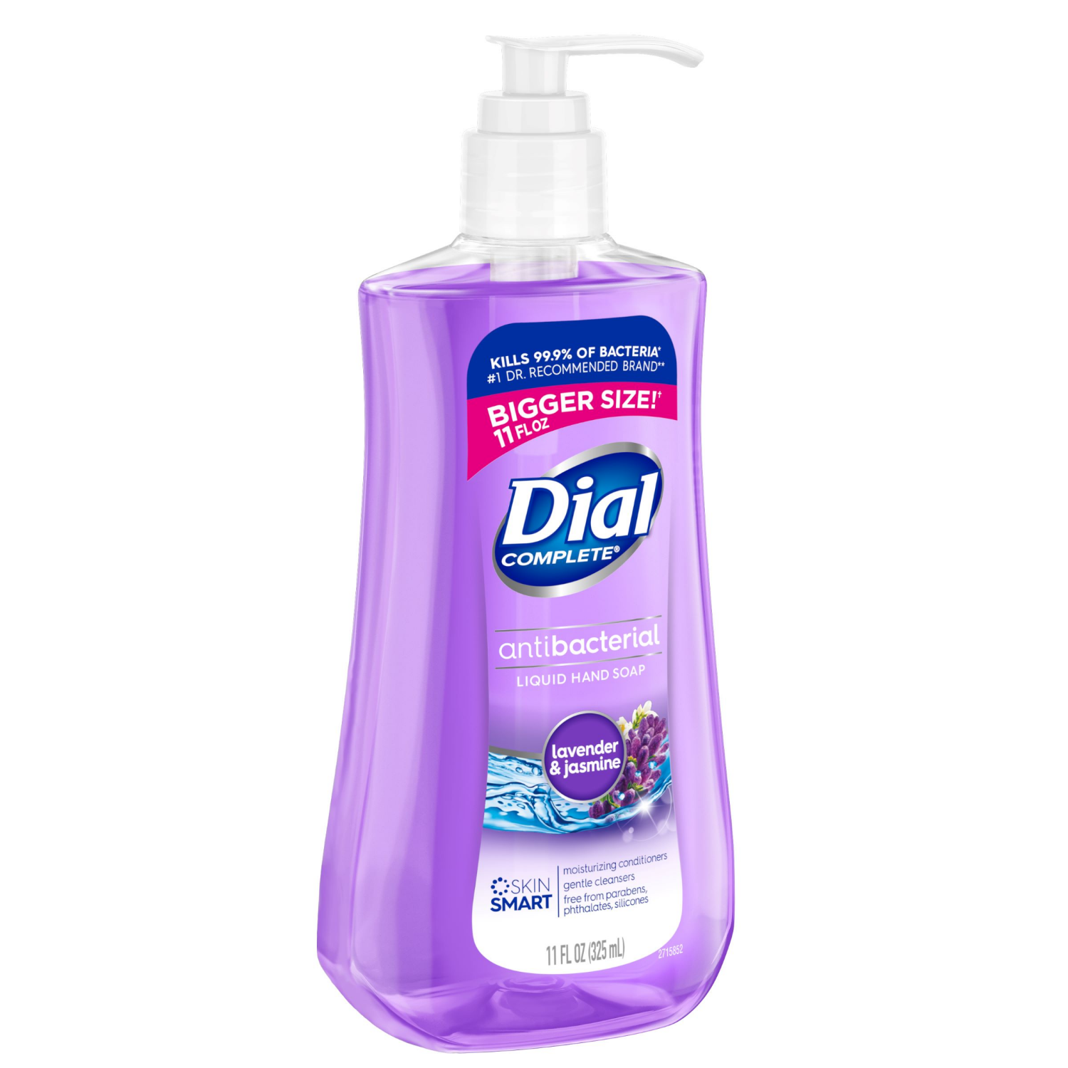 slide 4 of 5, Dial Antibacterial Defense Lavender & Jasmine Scent Hand Soap + Aloe 11 fl oz, 11 fl oz